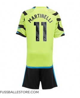 Günstige Arsenal Gabriel Martinelli #11 Auswärts Trikotsatzt Kinder 2023-24 Kurzarm (+ Kurze Hosen)